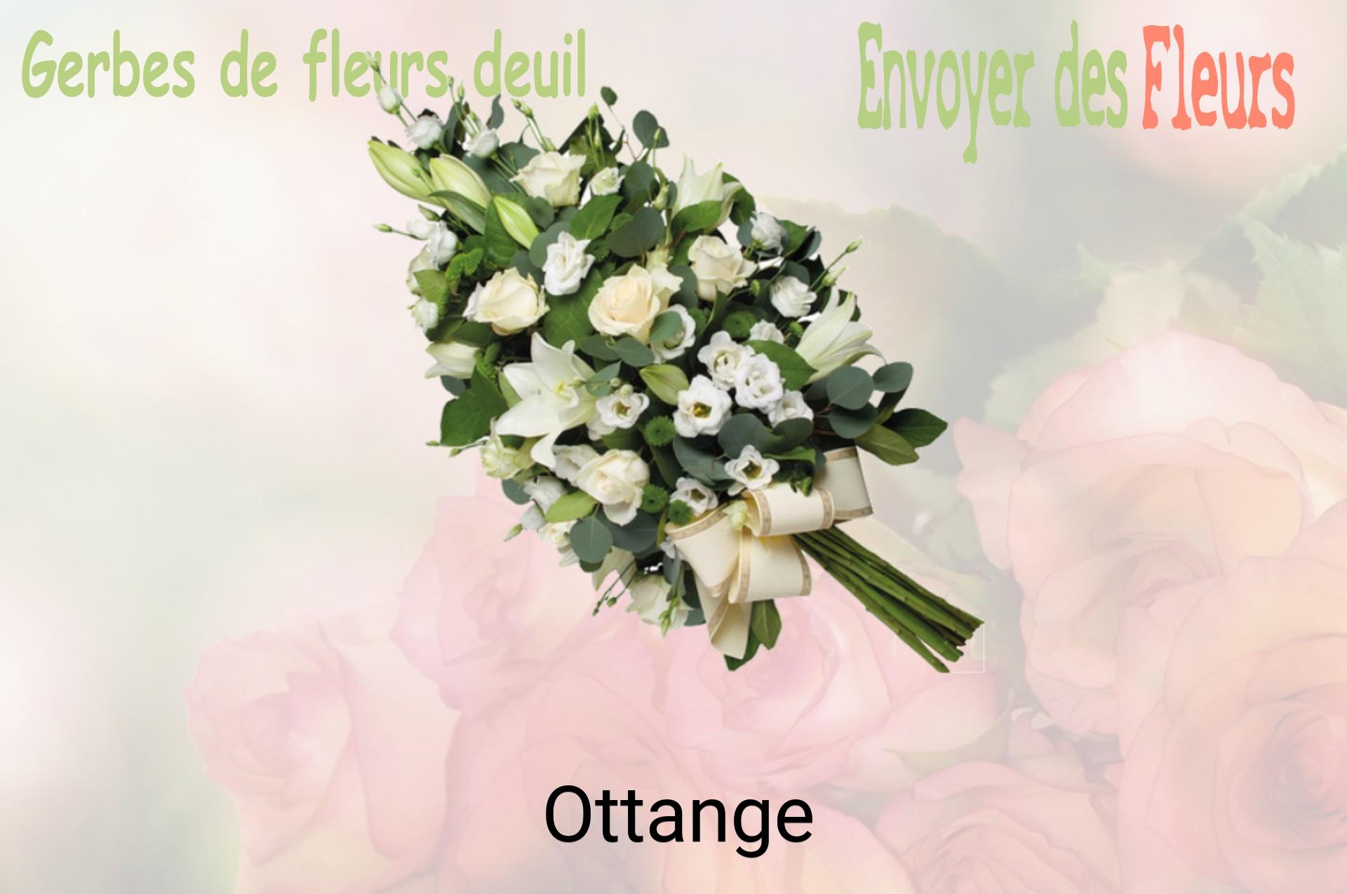 Gerbe de fleurs de deuil livrée à Ottange